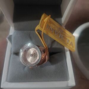 Invicta Rose Gold Watch with Crystal Accents